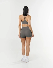 green gym shorts
